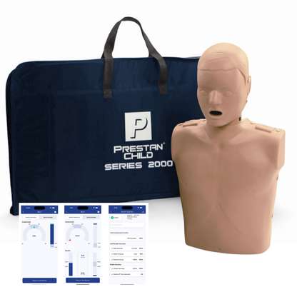 Series 2000 Child CPR Manikin with Advanced Feedback, DARK TONE, PRESTAN
