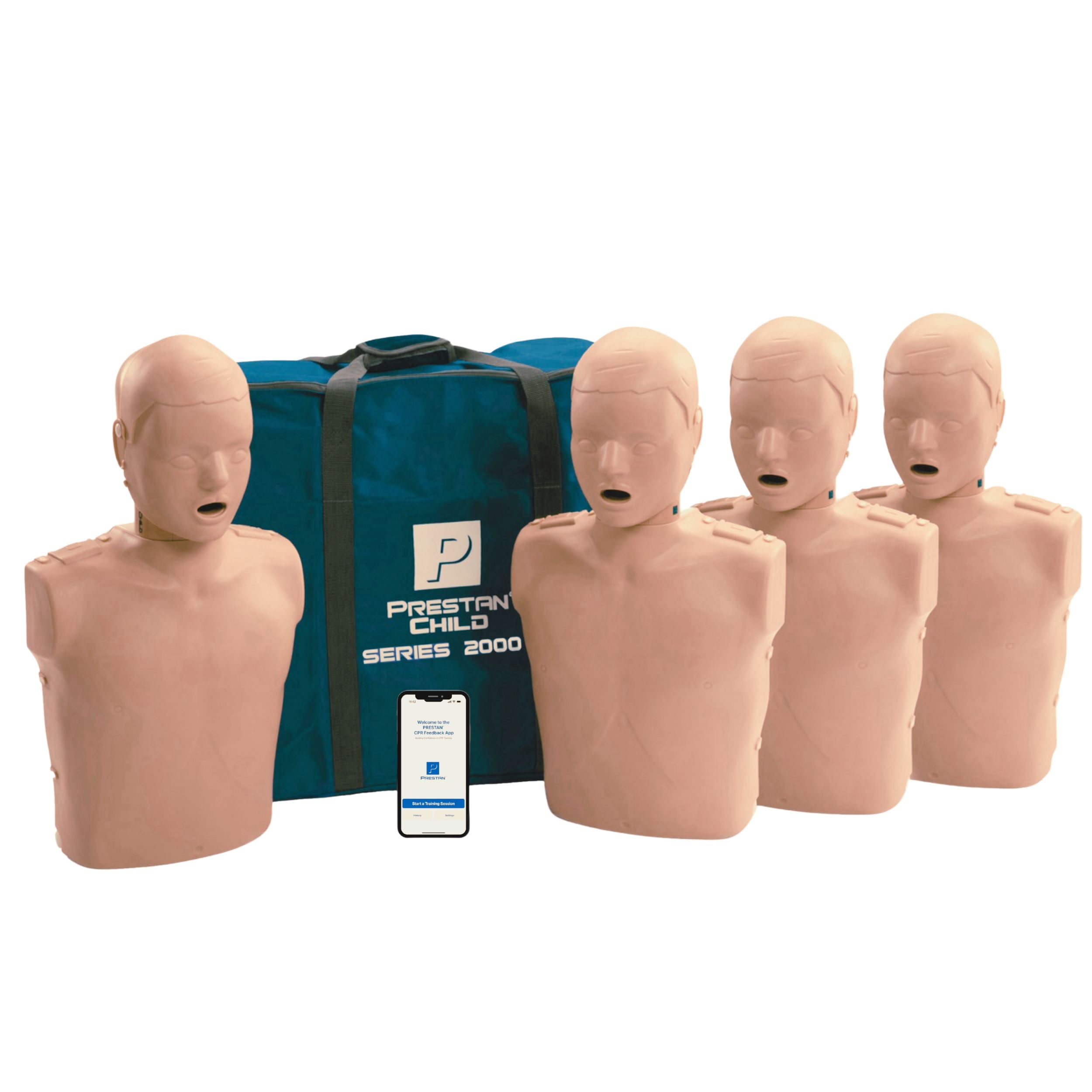 Series 2000 4-pack Child CPR Manikins with Advanced Feedback, DARK TONE, PRESTAN