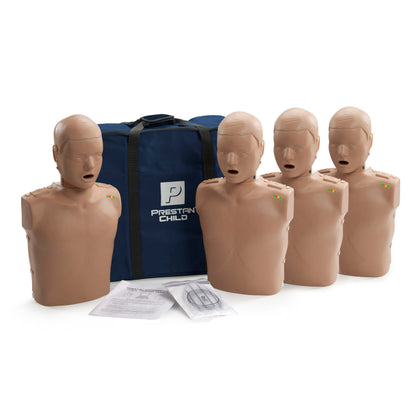 4-Pack Child CPR Manikin WITH Feedback, DARK TONE, Prestan