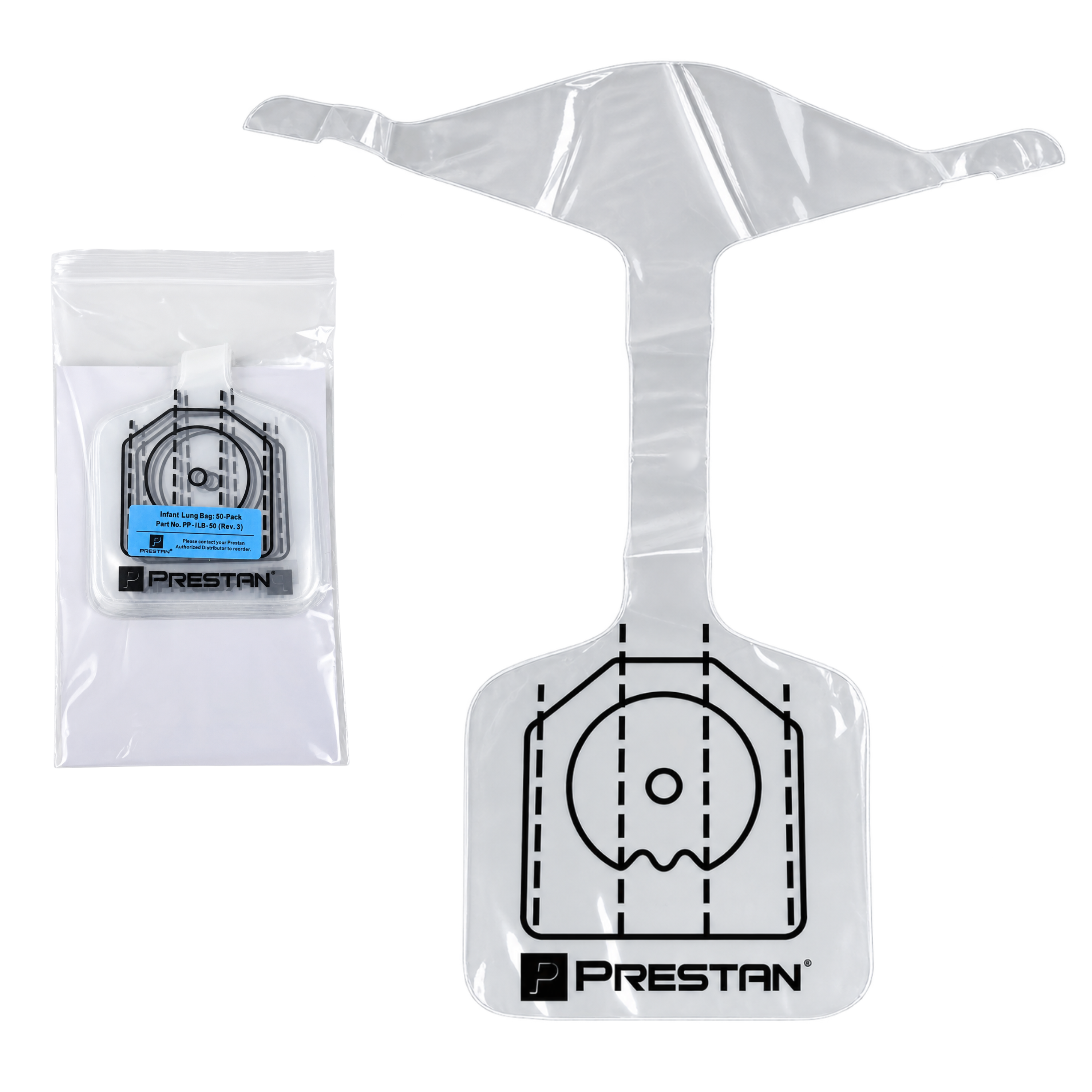 Infant 50-Pk Lung-Bags PRESTAN Professional # PP-ILB-50