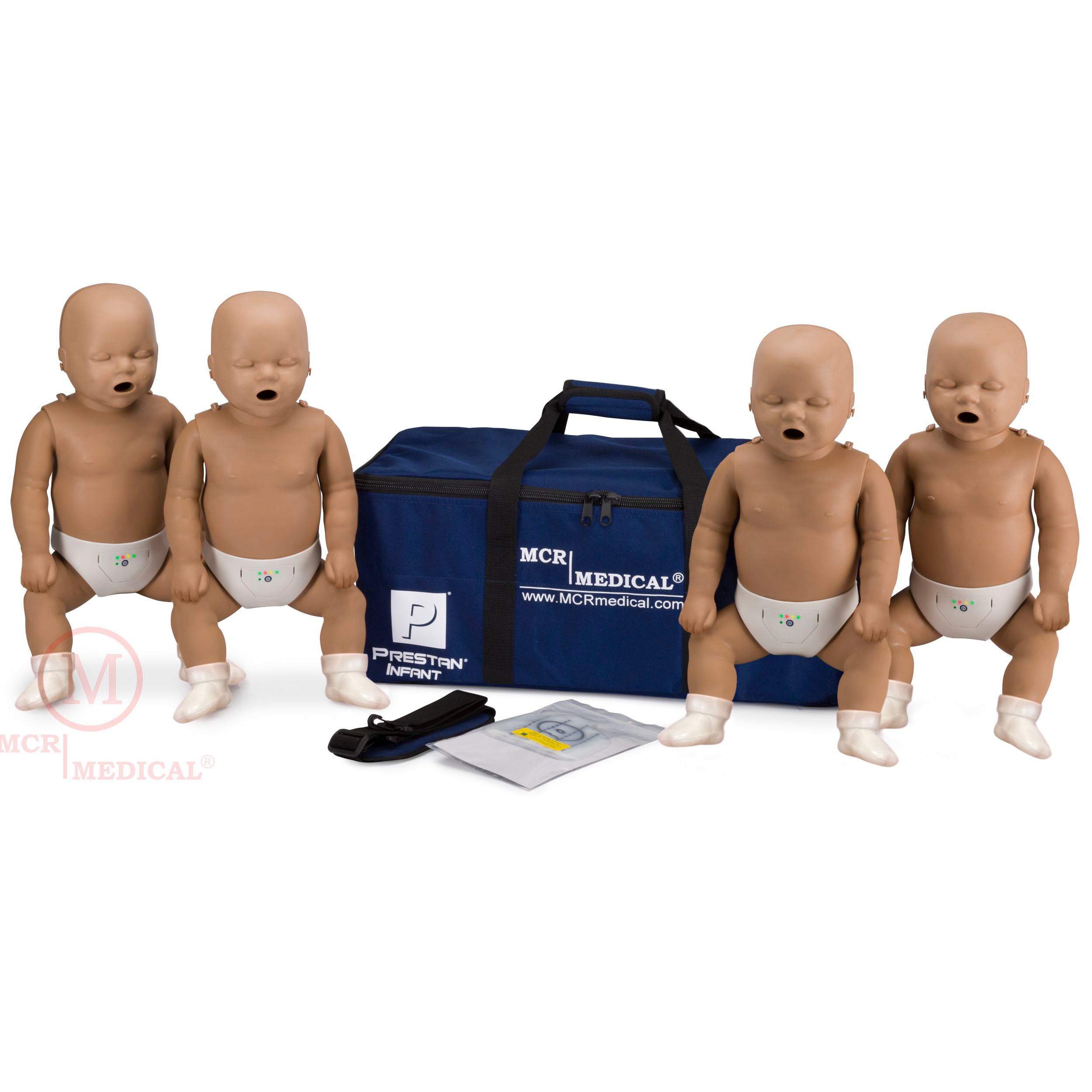 4-Pack Infant CPR Manikin WITH Feedback, DARK TONE, Prestan # PP-IM-400M-DS