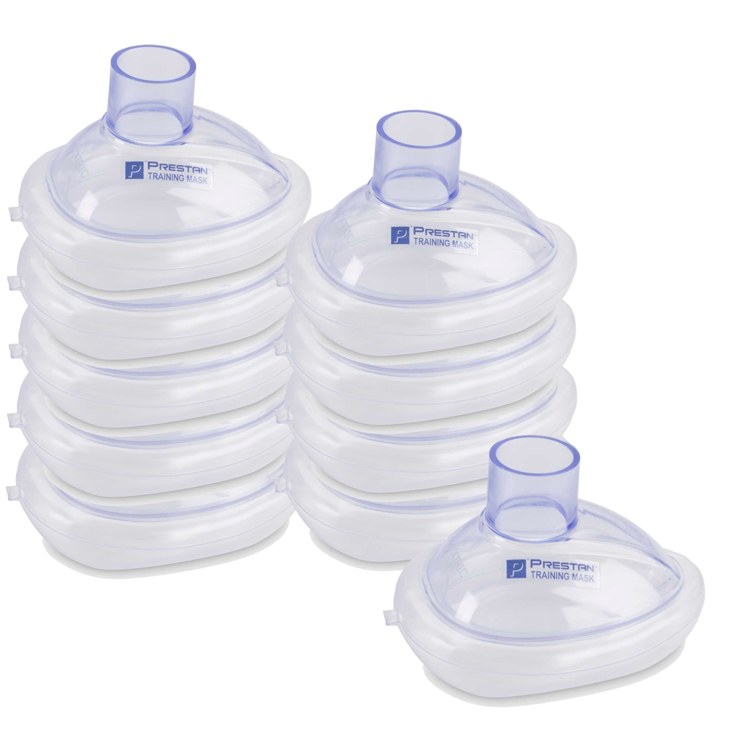 Pack of 10 INFANT Training CPR Pocket Resuscitator Masks, PRESTAN