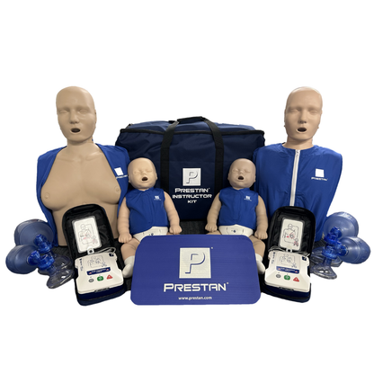 Instructor Trainer Kit (1-Adult, 1-Female, 2-Infant, 2-AED UltraTrainers, & Accessories, Medium Tone)