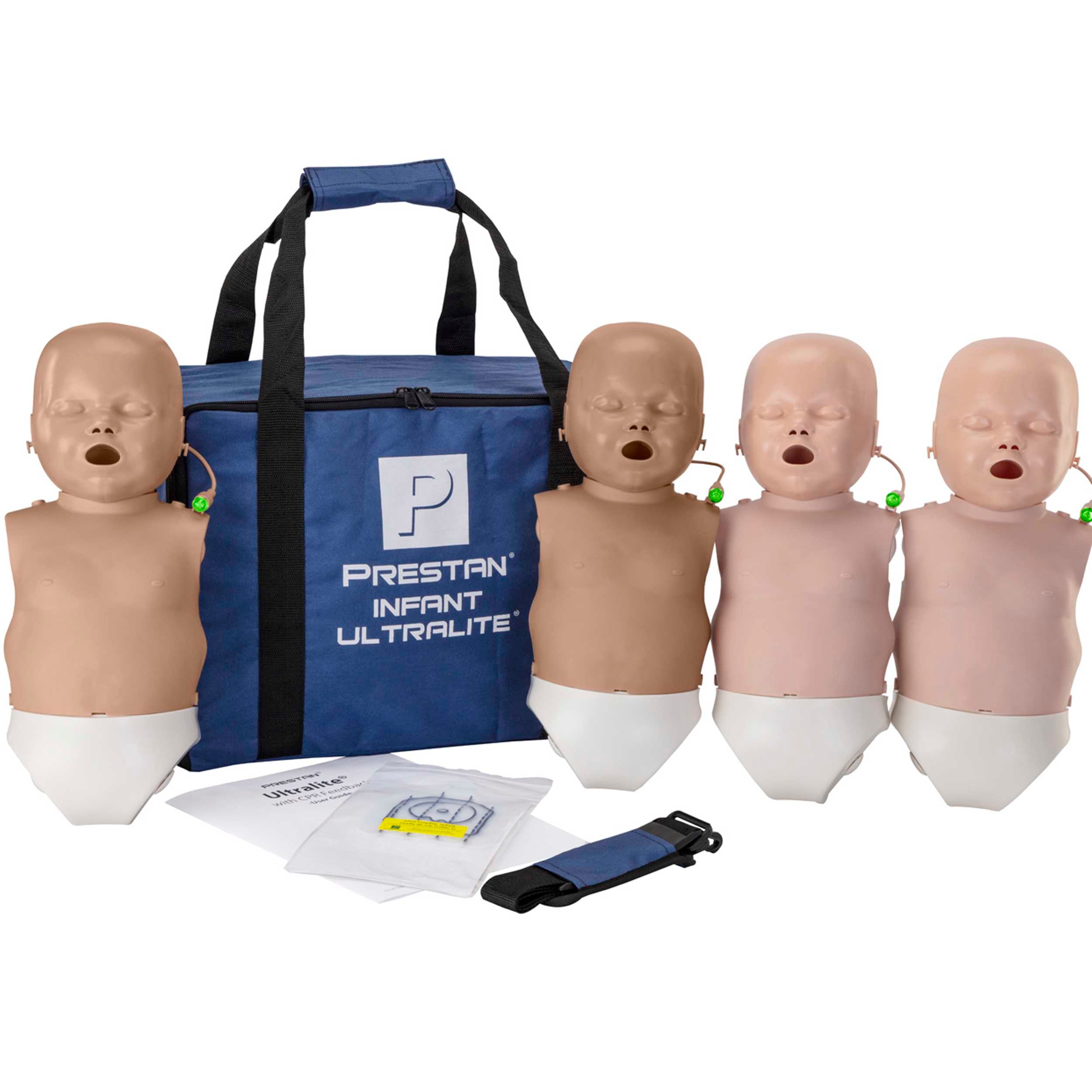 Prestan Ultralite CPR Manikins Diversity Kit 4-Pack, Infants With Feedback