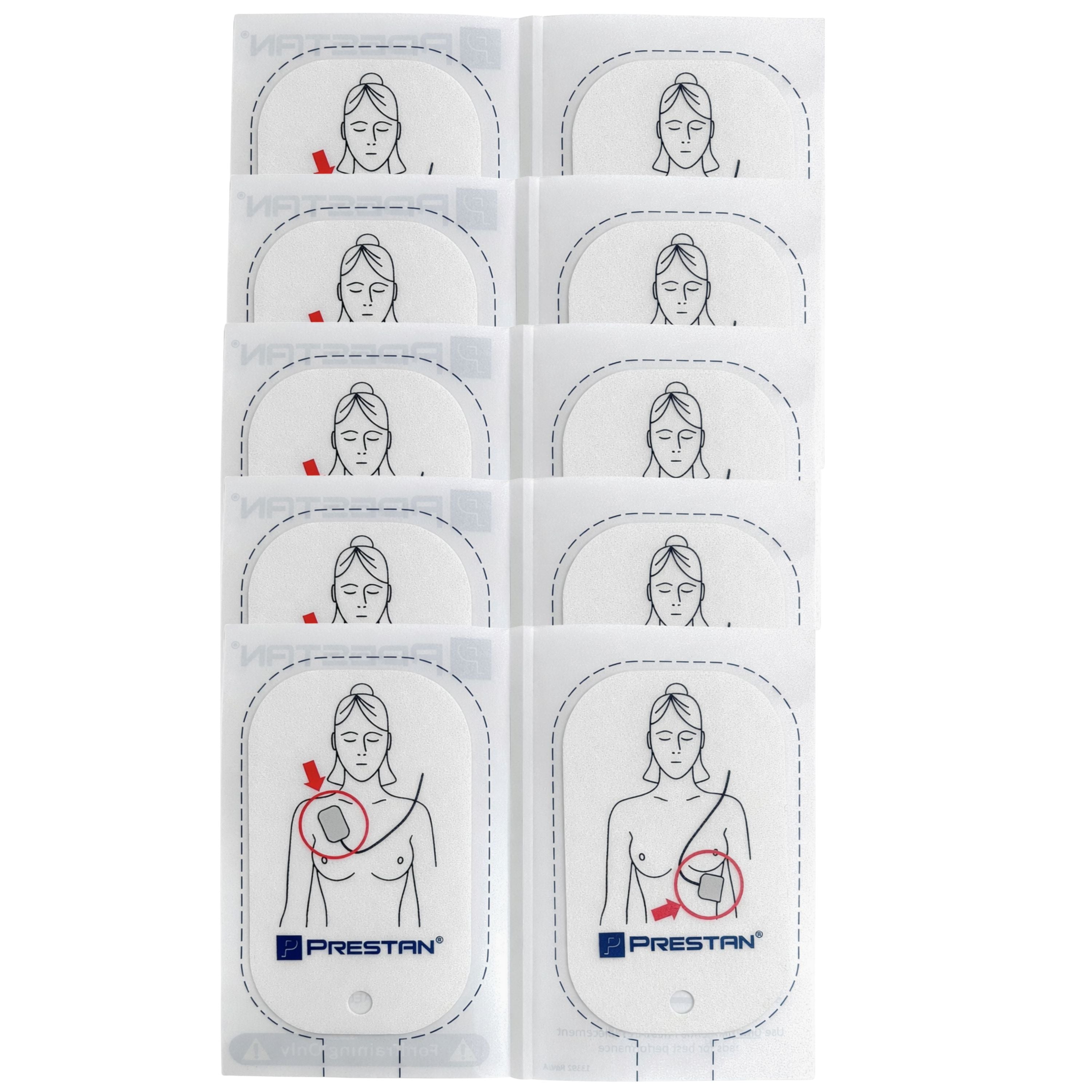 PRESTAN AED Raizor Trainer Pad Replacements