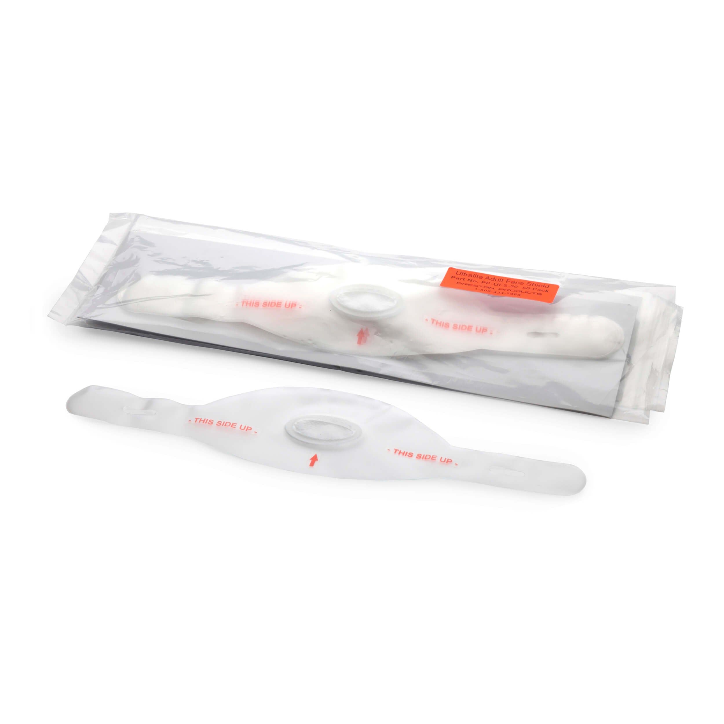 50-pack of Ultralite Manikin Face Shields (Filtered), Prestan
