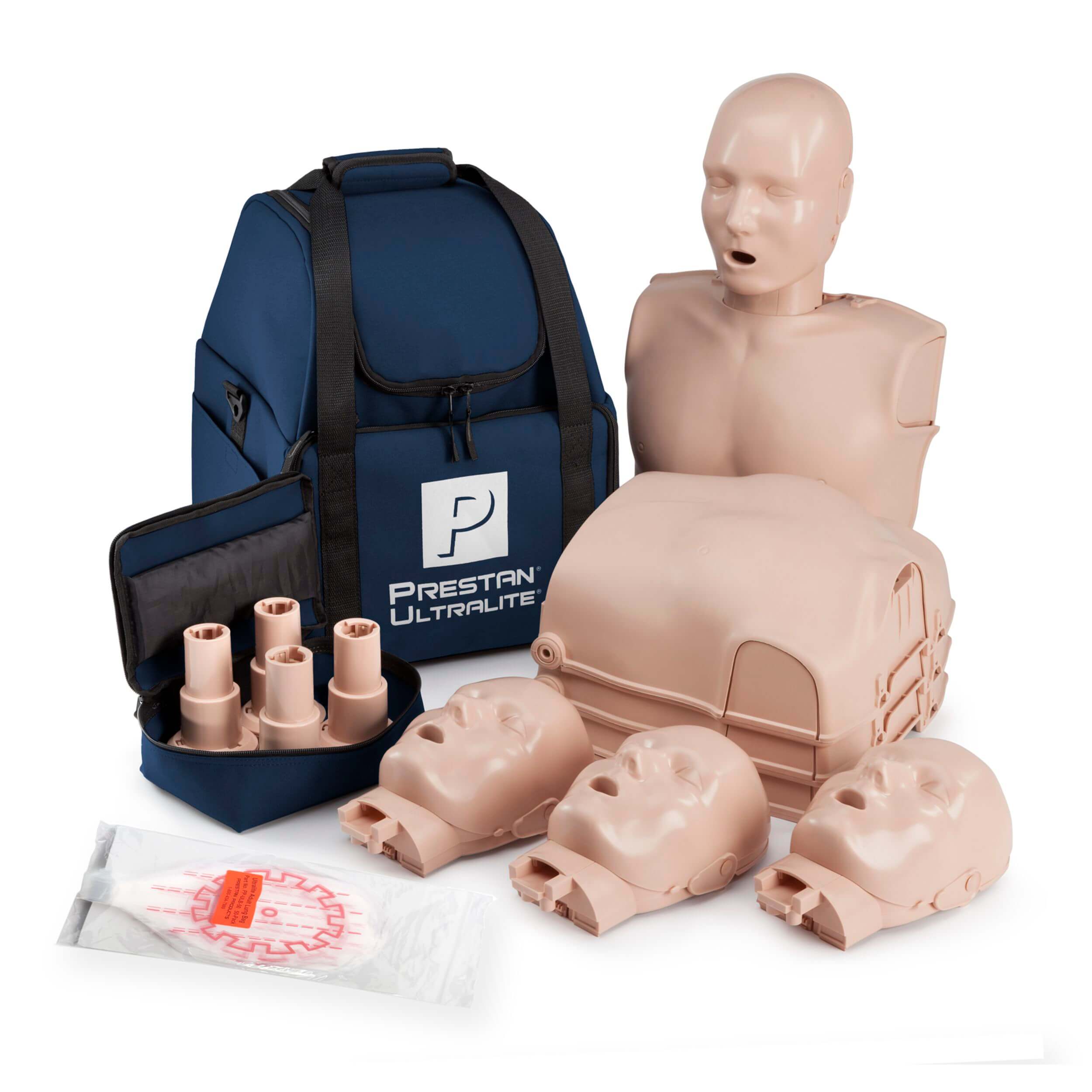 4-Pack of Prestan Ultralite CPR Manikins, Adult, no feedback