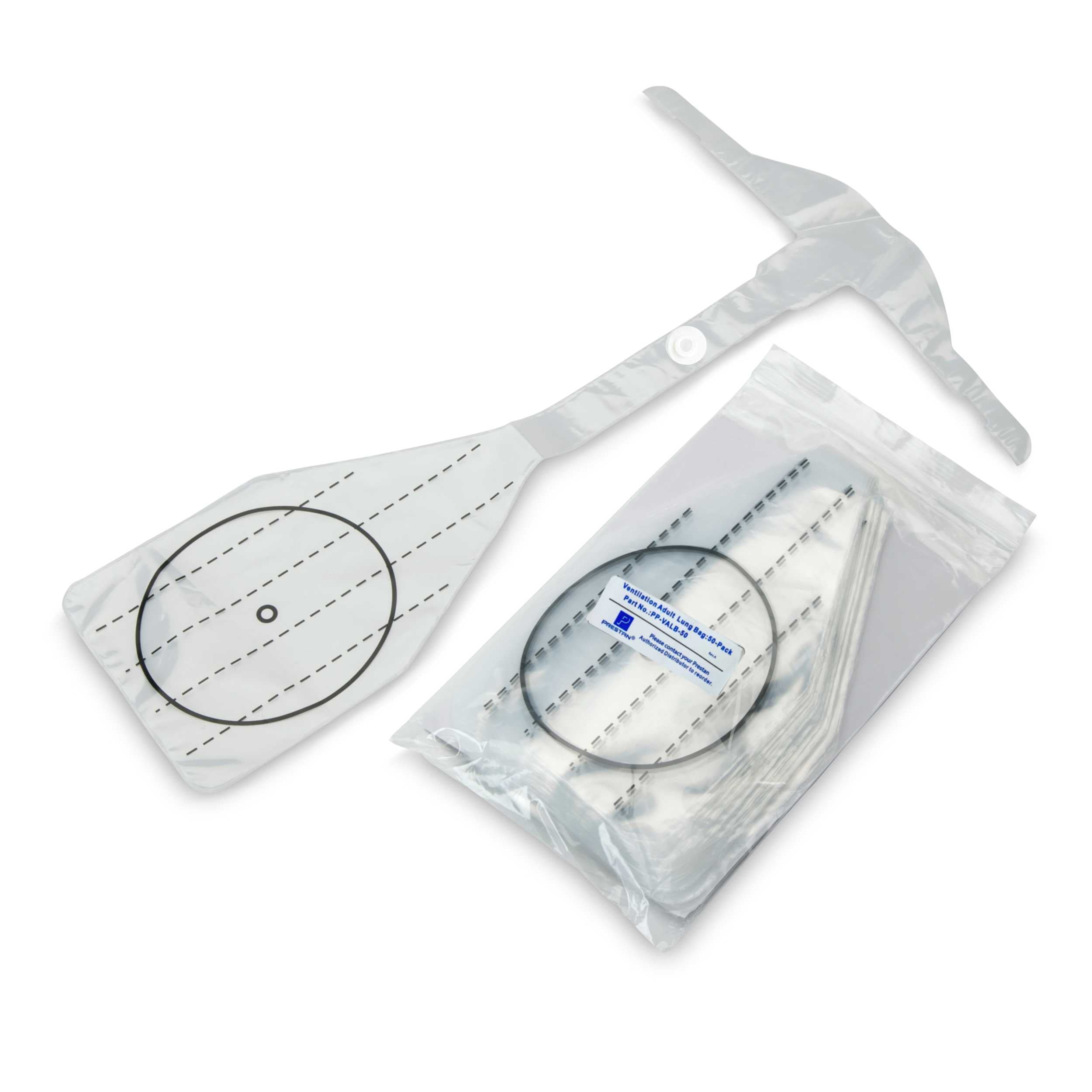 Adult Series 2000 Ventilation Lung Bag 50 - Pack, PRESTAN PP-VALB-50