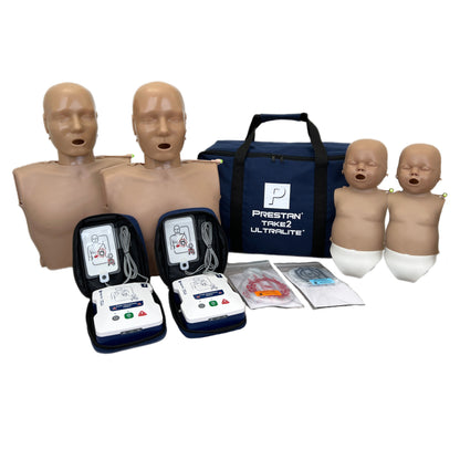 Prestan Take2 CPR Ultralite Manikin & AED Trainer Kit w/ Feedback, Dark Tone