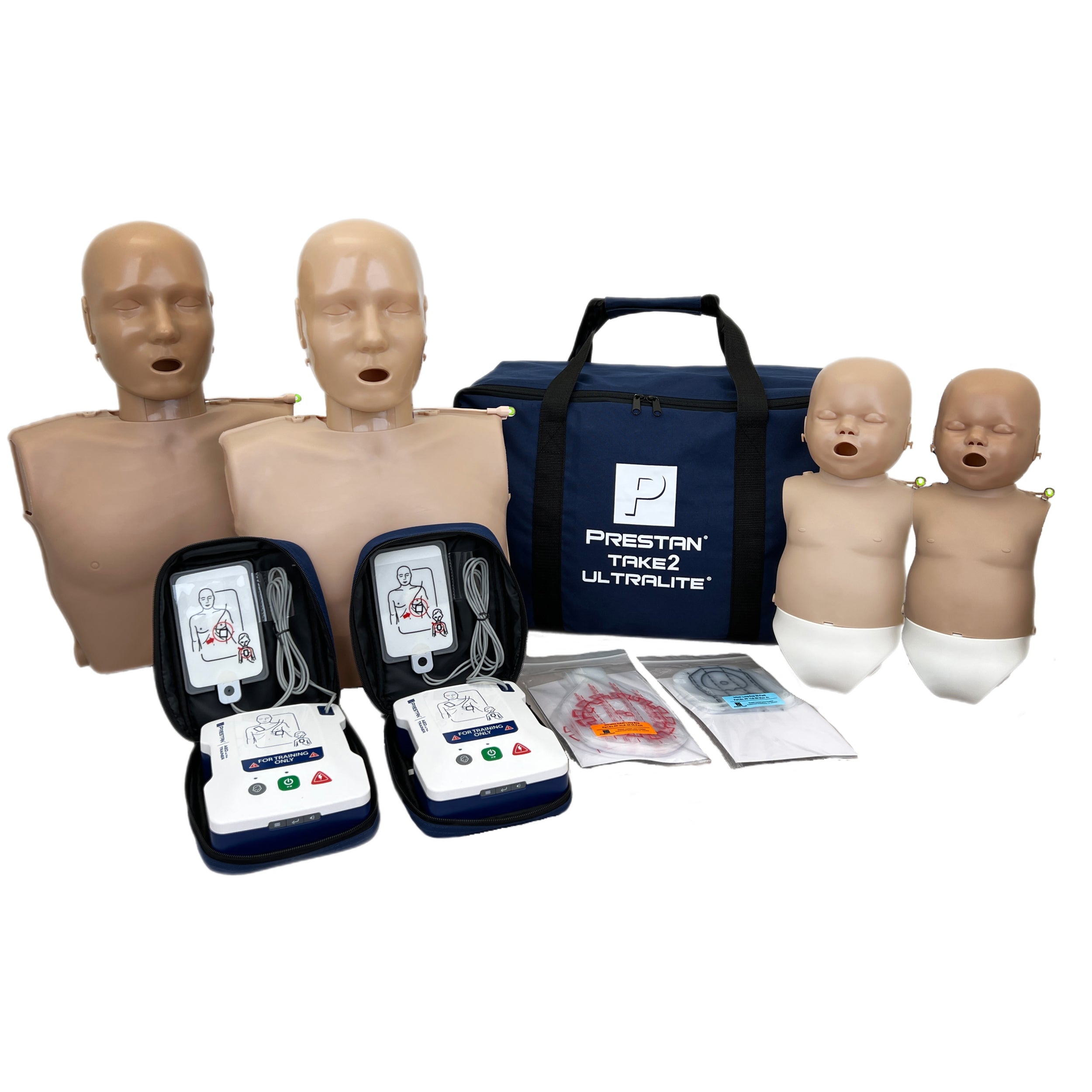 Prestan Take2 CPR Ultralite Manikin & AED Trainer Kit w/ Feedback, Diversity