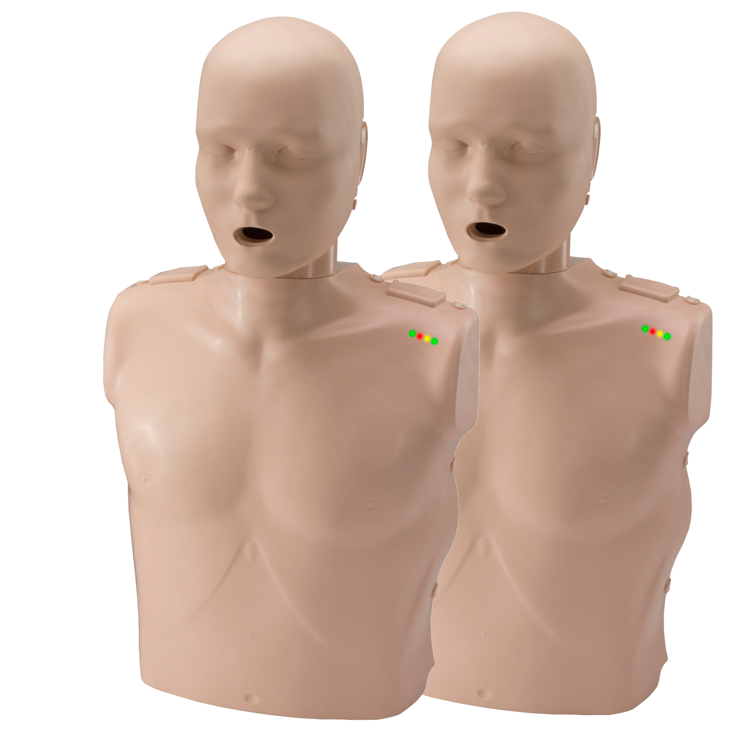 2 Female and 2 Male CPR Adult Manikins w. Feedback, AED UltraTrainers, Carry Bag w. Wheels