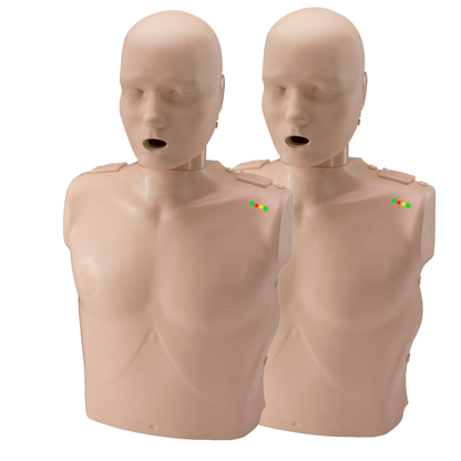 2 Female and 2 Male CPR Adult Manikins w. Feedback, AED UltraTrainers, Carry Bag w. Wheels
