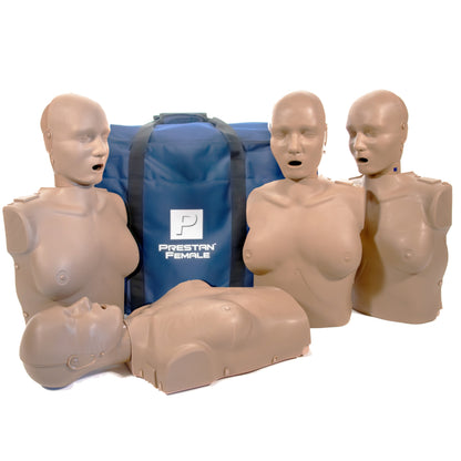 PRESTAN CPR Female Manikin Dark Tone, 4-pack