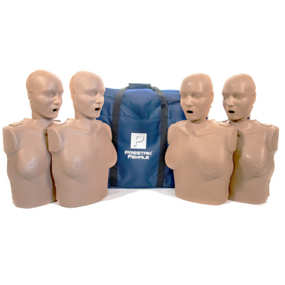 PRESTAN CPR Female Manikin Dark Tone, 4-pack