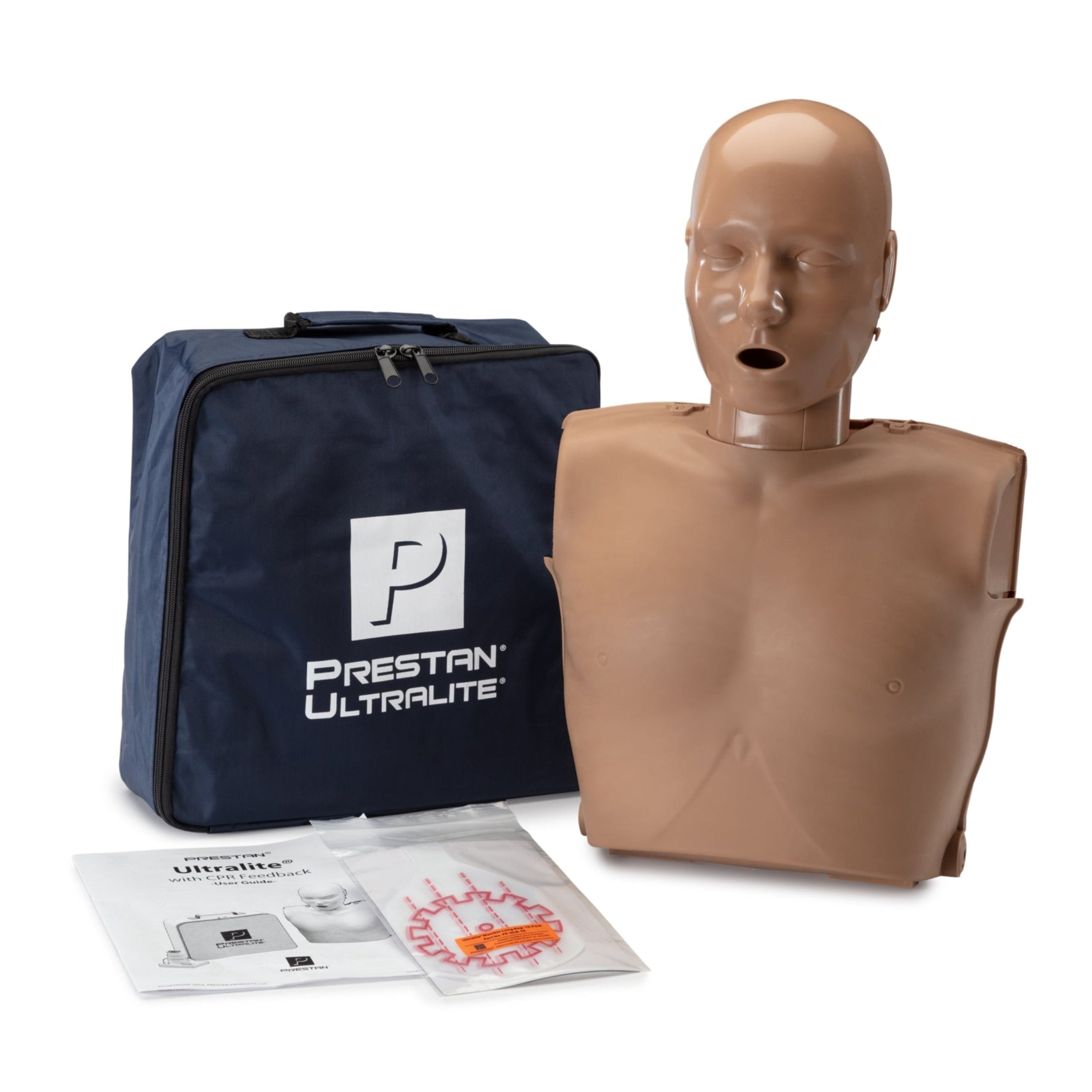Single PRESTAN Ultralite CPR Manikins, Dark Tone Adult, No Feedback