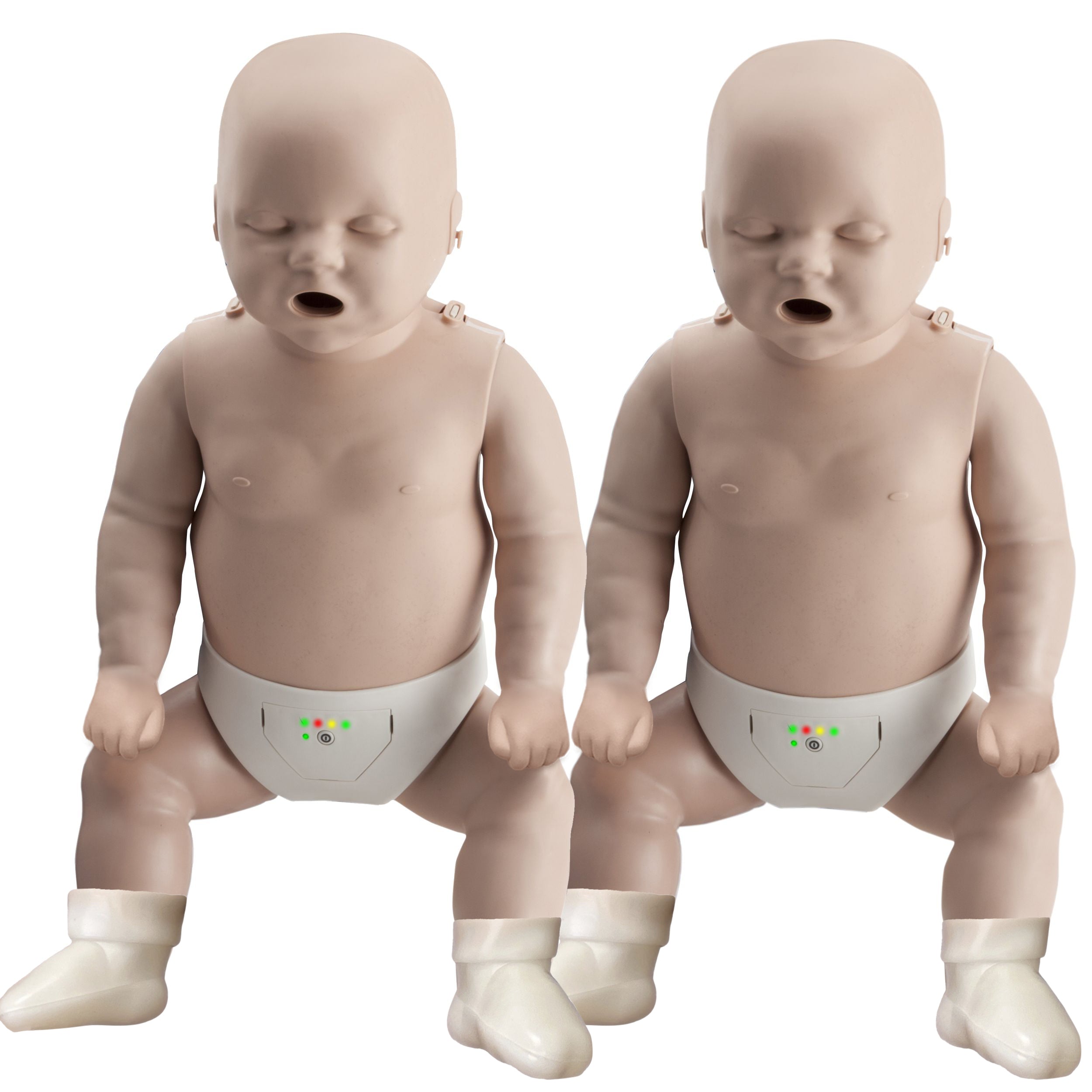 Prestan Take2 CPR Manikin & AED Trainer Kit (1-Adult, 1 Female Adult, 2-Infant, & 2-UltraTrainers) - Medium Tone