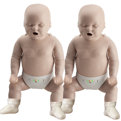Prestan Take2 CPR Manikin & AED Trainer Kit (1-Adult, 1 Female Adult, 2-Infant, & 2-UltraTrainers) - Medium Tone