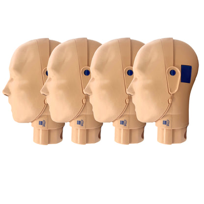Prestan Adult PRO+CPR Manikin Head-Medium Skin-4pack
