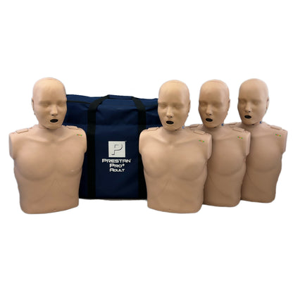 Adult PRO+ CPR Manikin WITH Feedback, MEDIUM TONE, Prestan