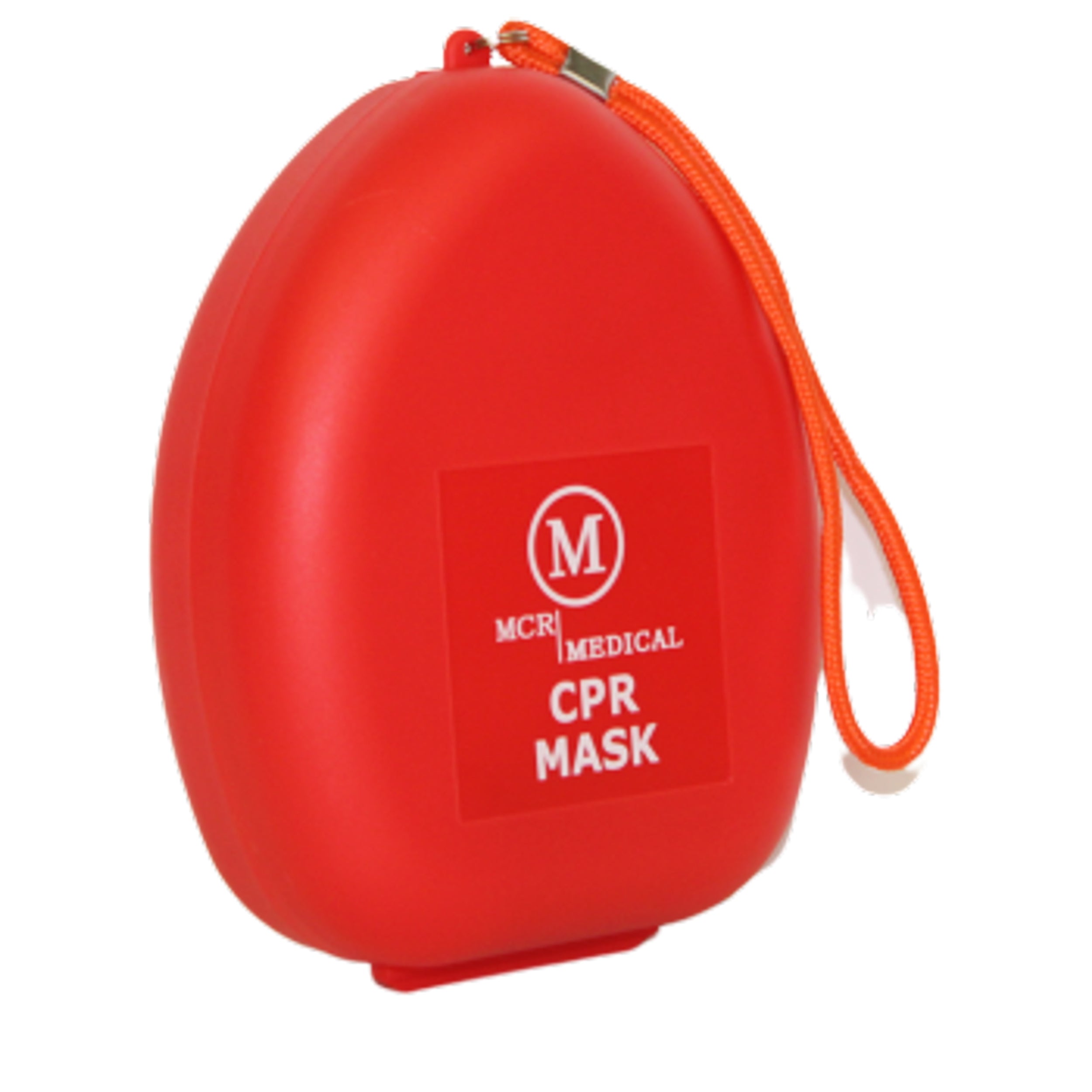 Pack of 10 CPR Rescue Masks, Adult/Child, Hard Case with Wrist Strap, MCR