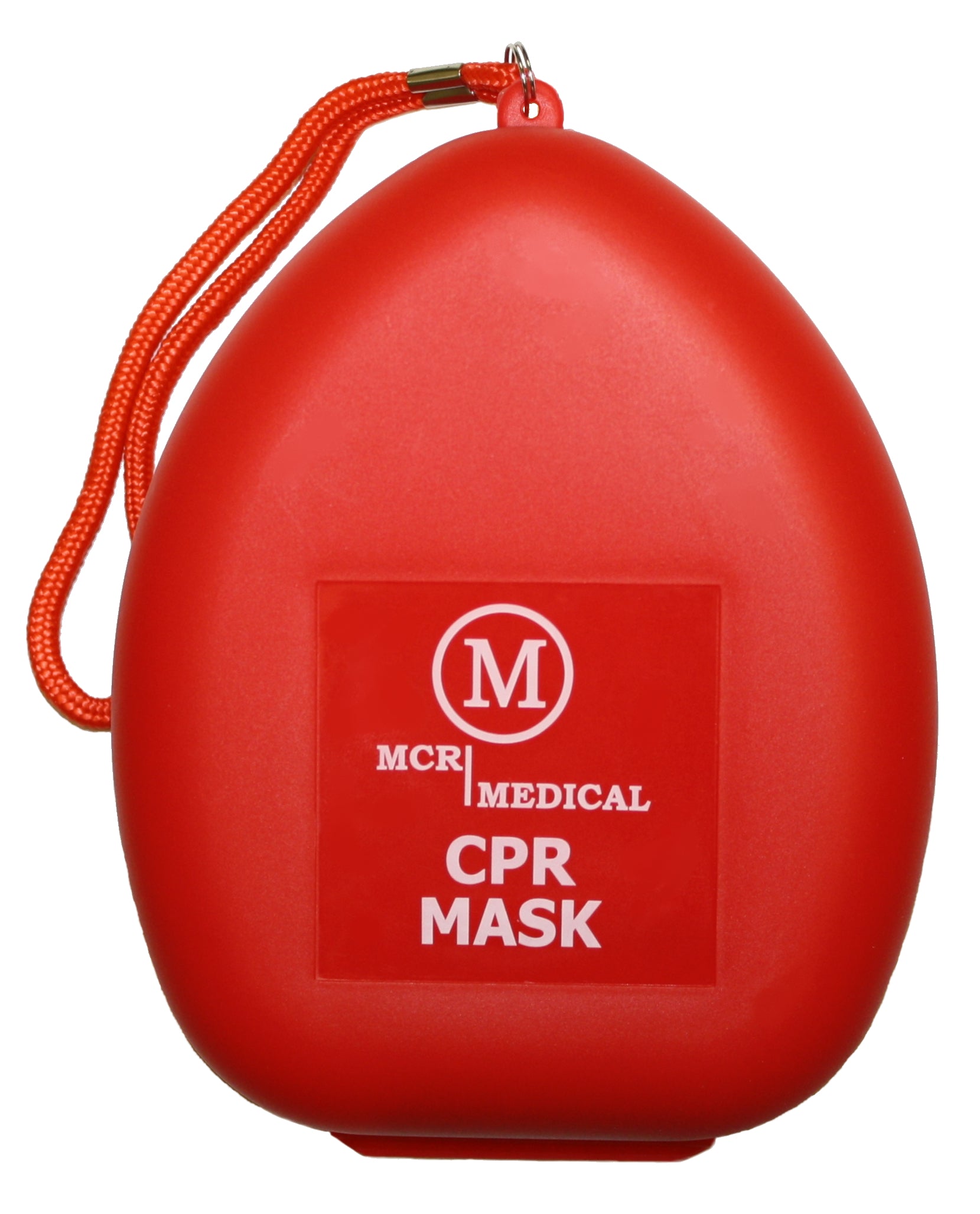 Case of 50 CPR Rescue Masks, Adult/Child, Hard Case with Wrist Strap, MCR