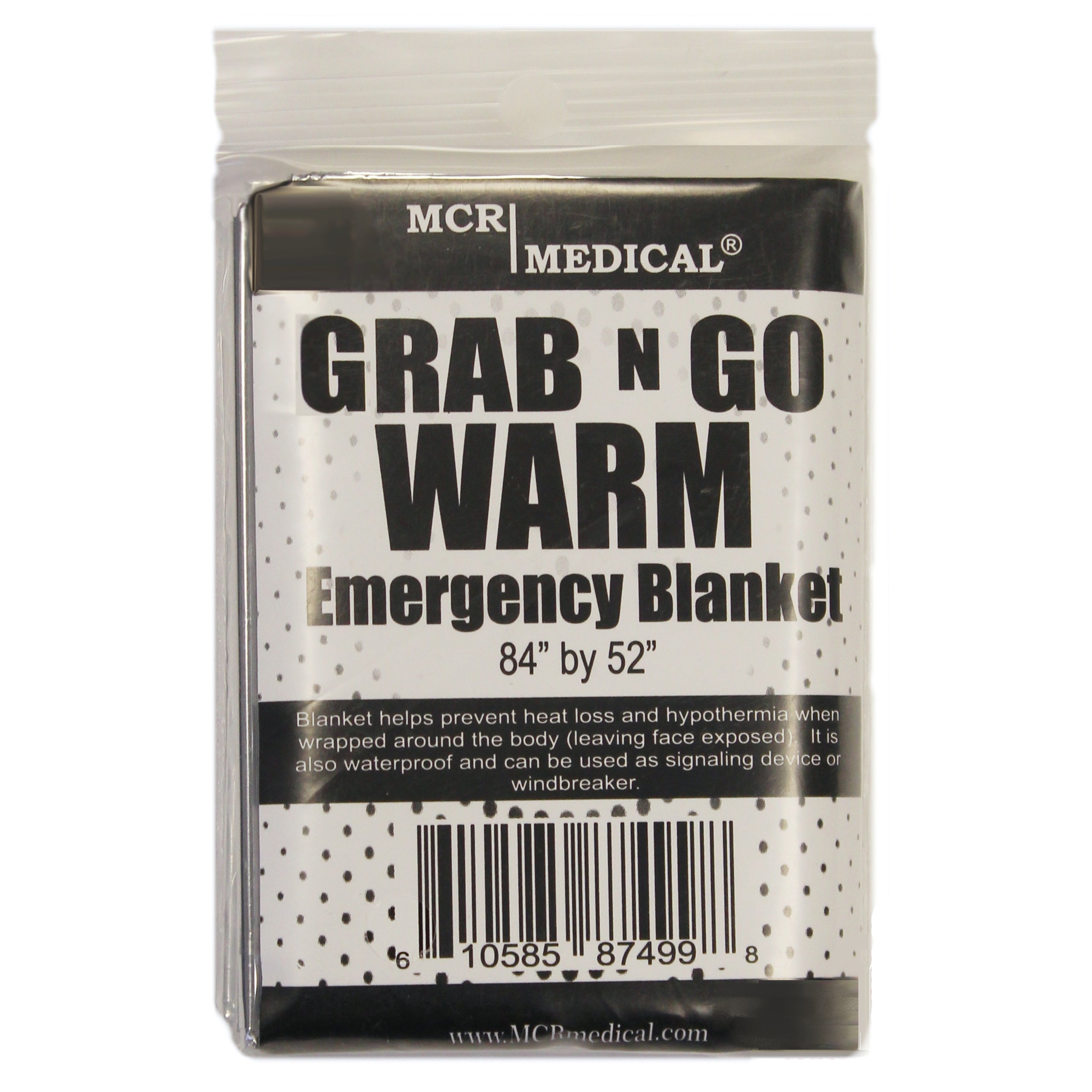 Pack of 50 Emergency Blanket, Silver, 52x84