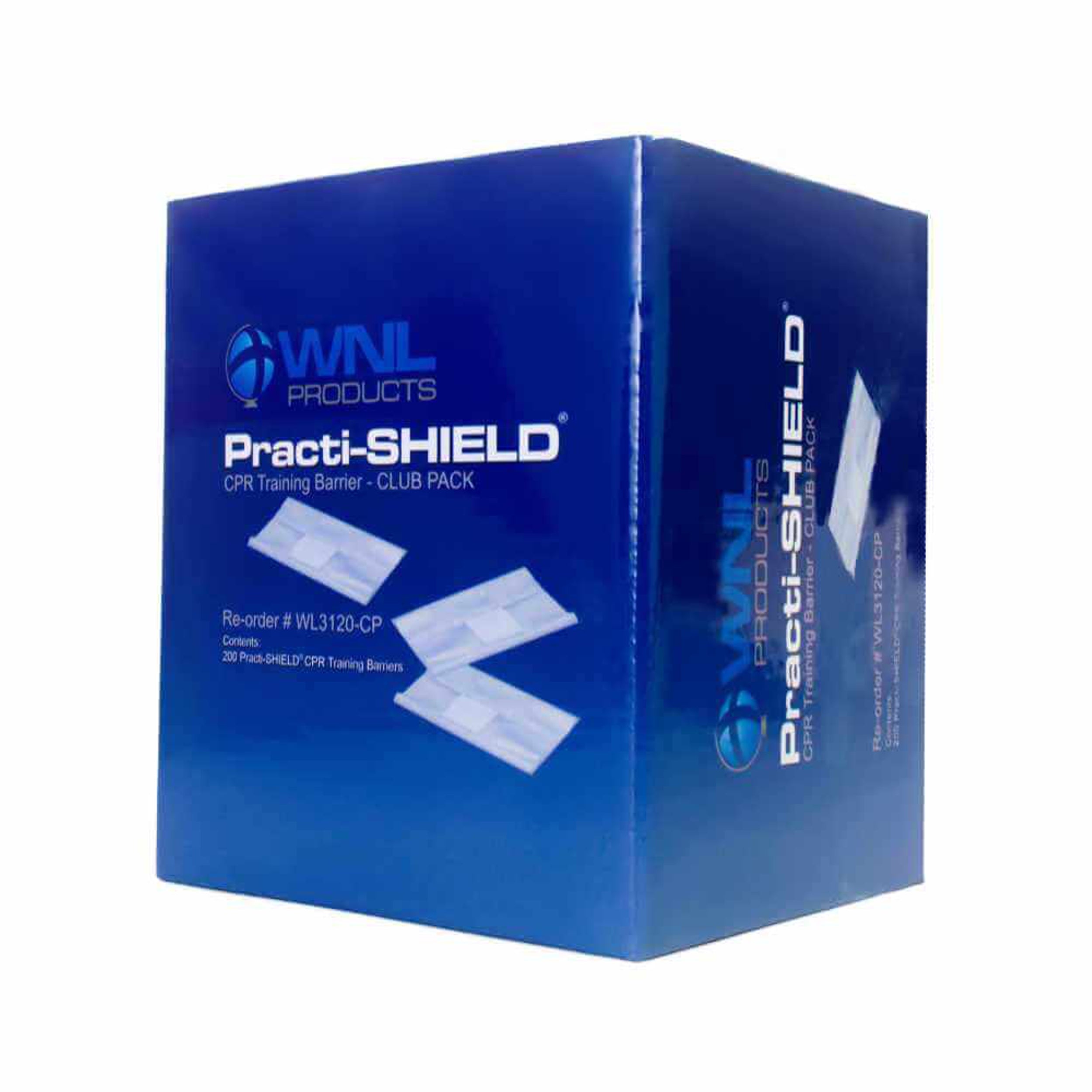 Box of 200 CPR Training Practi-Shields, WNL