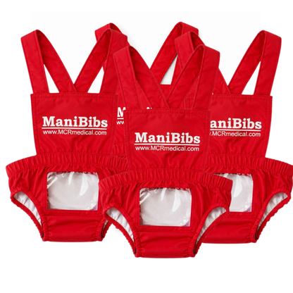 MCR Medical-4 pack of Red bibs for infant manikins