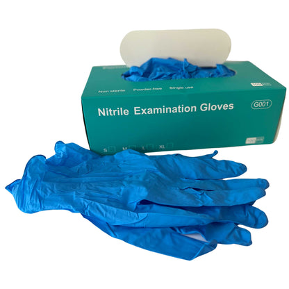 Case of NITRILE Powder Free Exam Gloves, MEDIUM, Purism