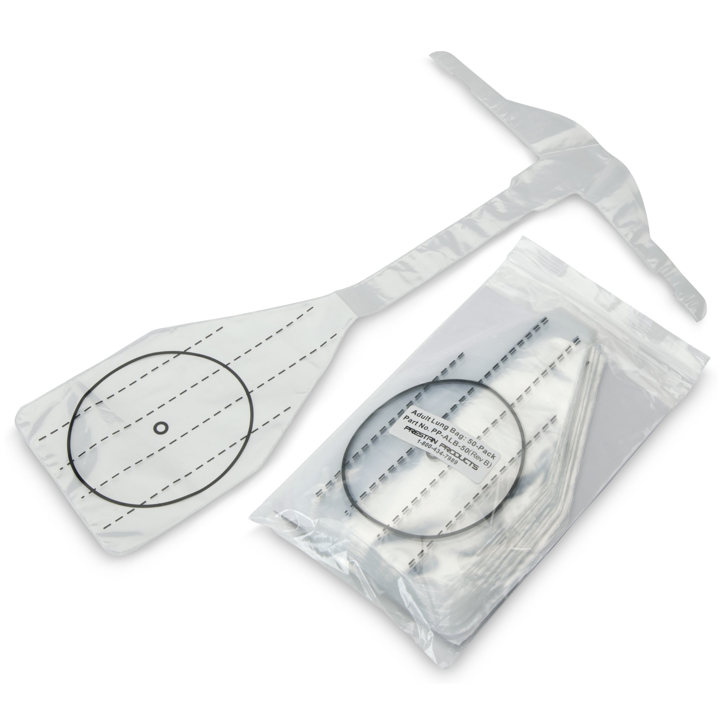 ADULT 50-Pack Lung Bags, Prestan # PP-ALB-50