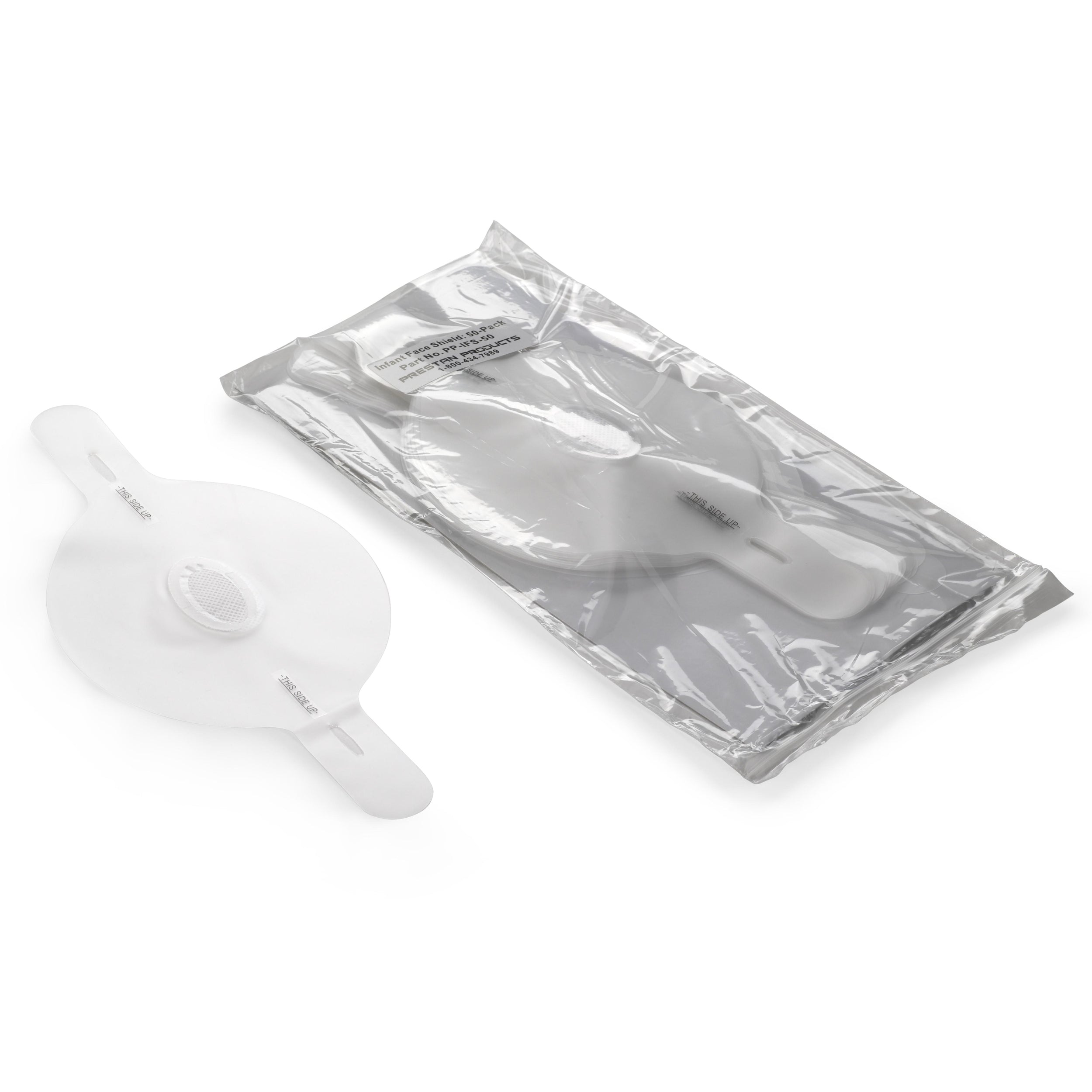 Child 50-Pk Manikin Shields (Filtered), Prestan PP-CFS-50