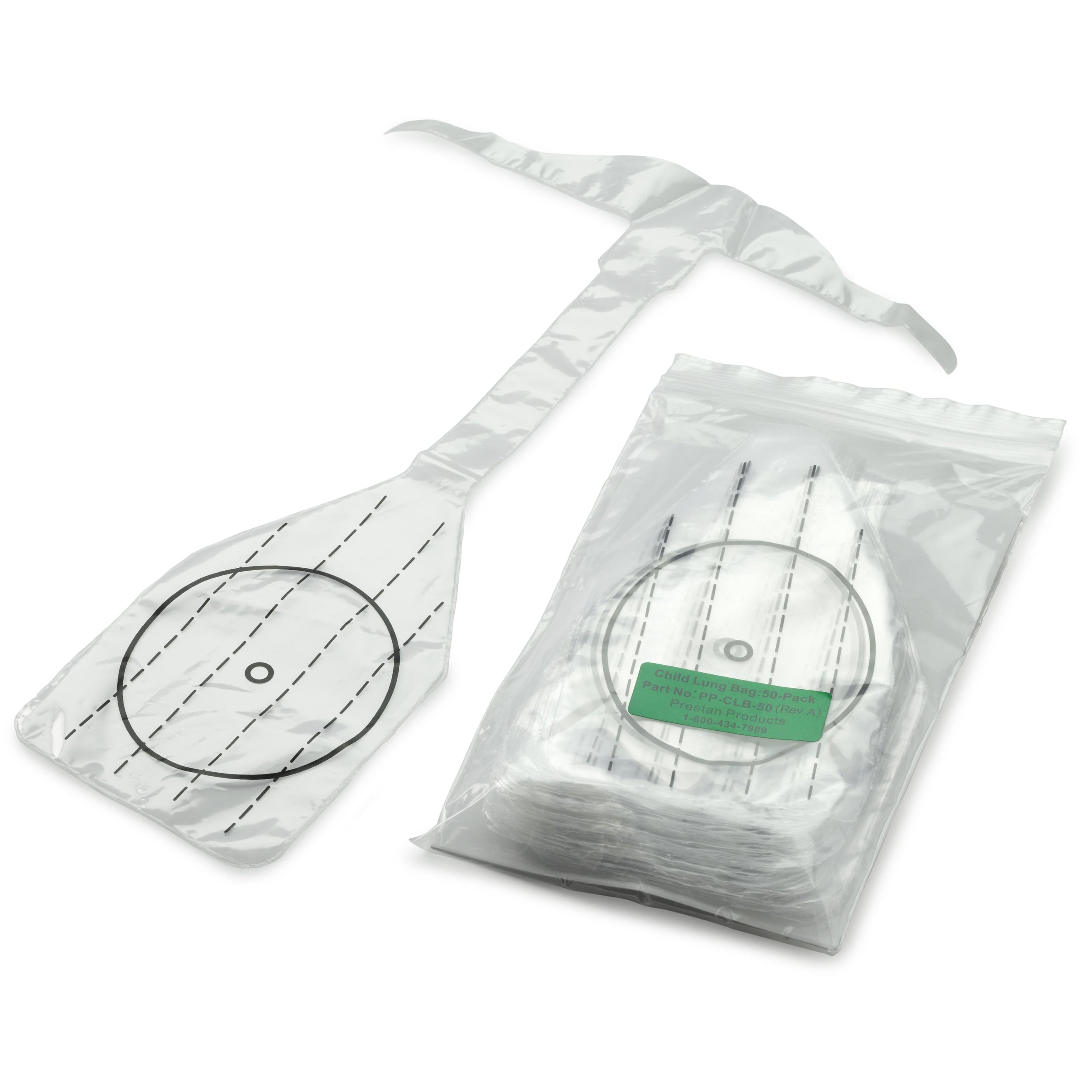 CHILD 50-Pack Lung Bags, Prestan # PP-CLB-50