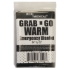 Grab-N-Go Warm Emergency Blanket, 84" by 52" Silver